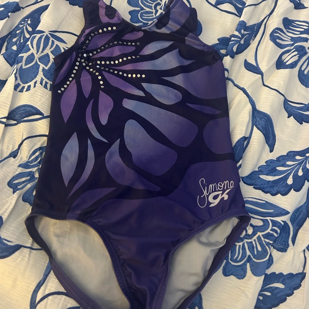 Simone Biles GK Kids One Piece - Purple and Black